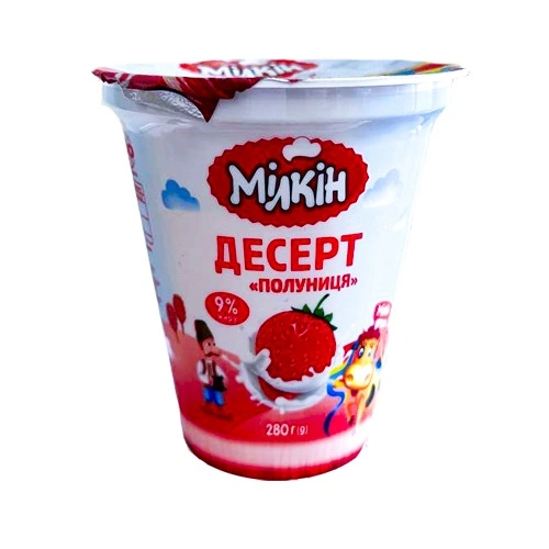 Десерт 9% Клубника Milkin, 280 г