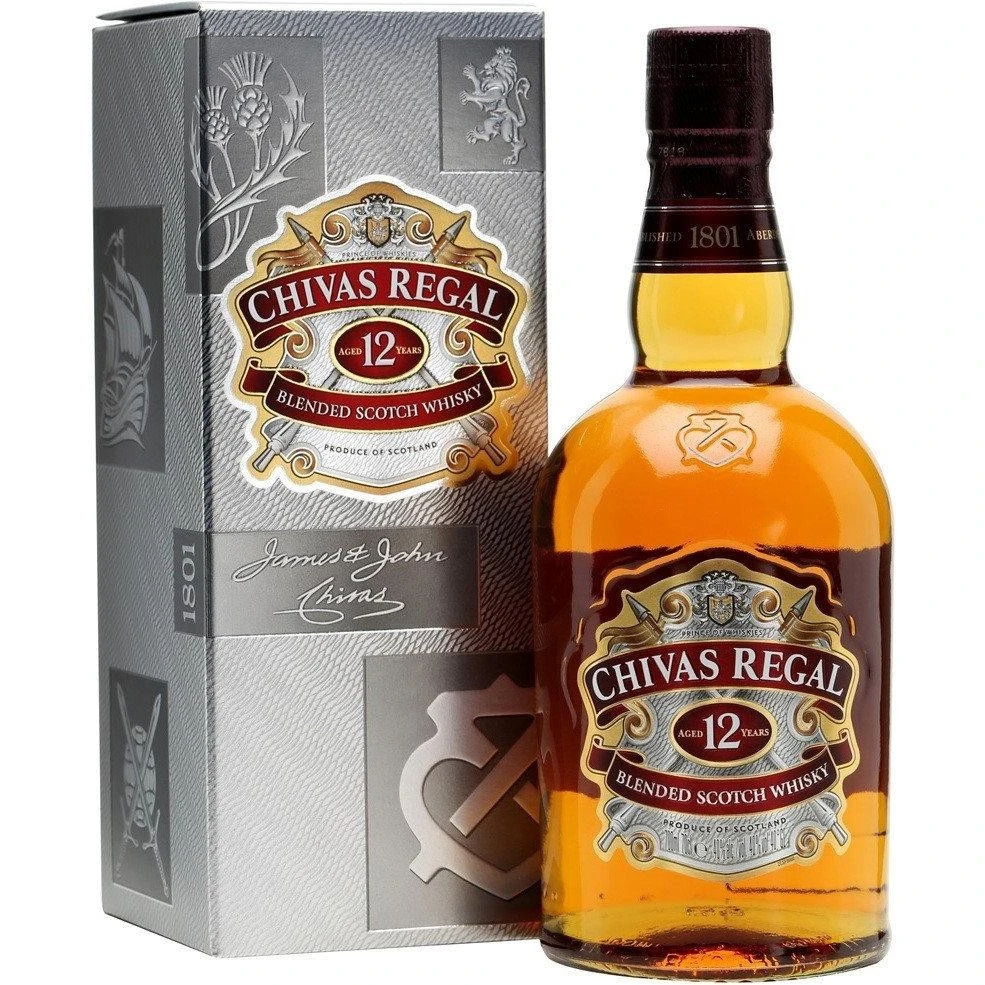 Виски 12 лет выдержки Chivas Regal, 0.7 л