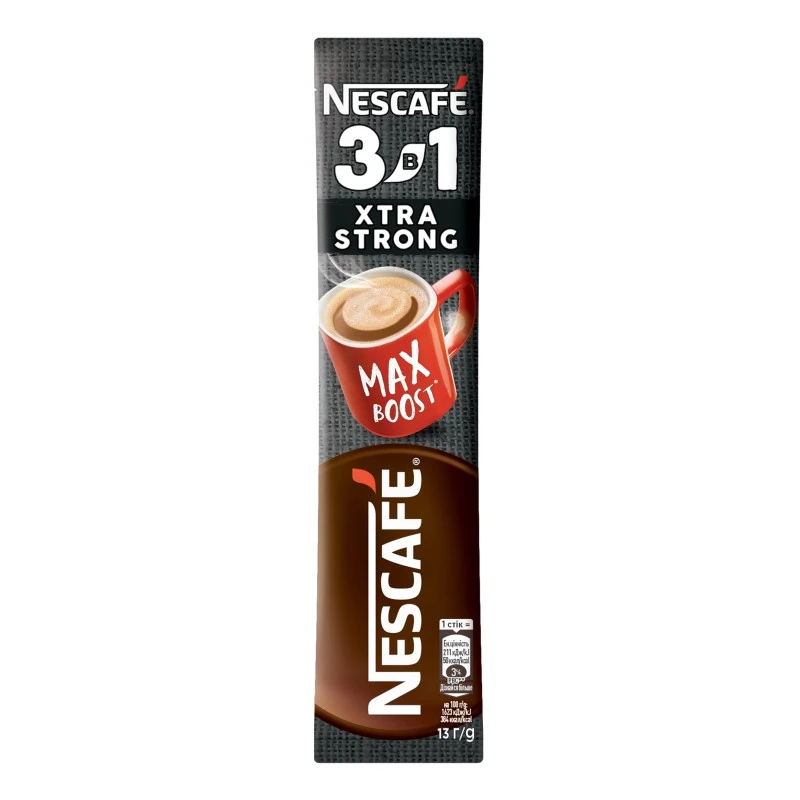 Напиток кофейный растворимый 3в1 Extra Strong Nescafe, 12 г