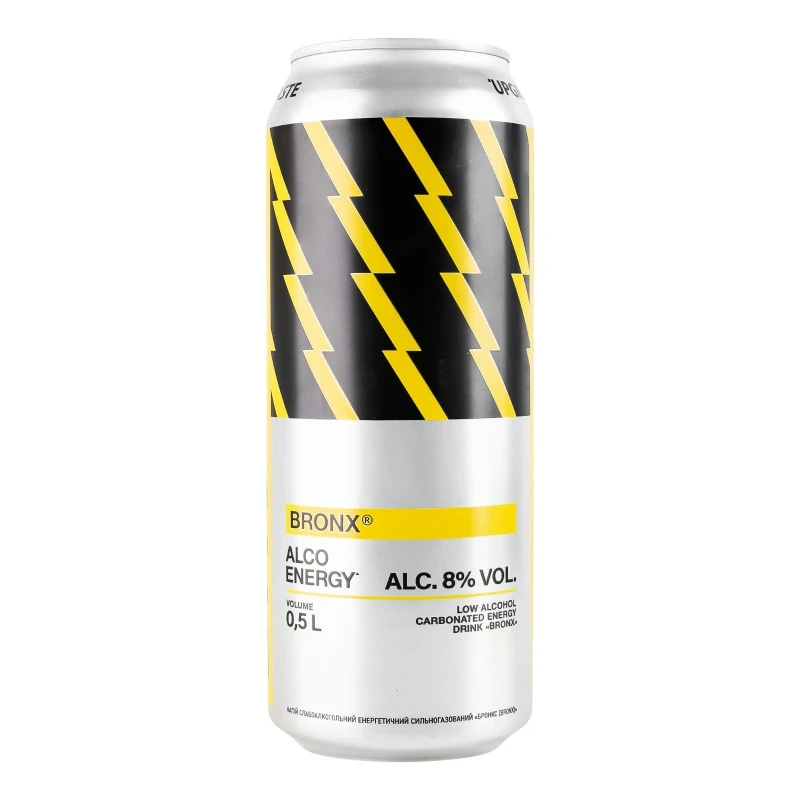 Напиток с/а энергетический сильногазированный ж/б Bronx, 0.5 л