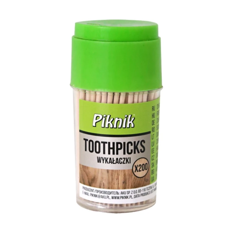 Зубочистки деревянные Piknik, 200 шт/уп.