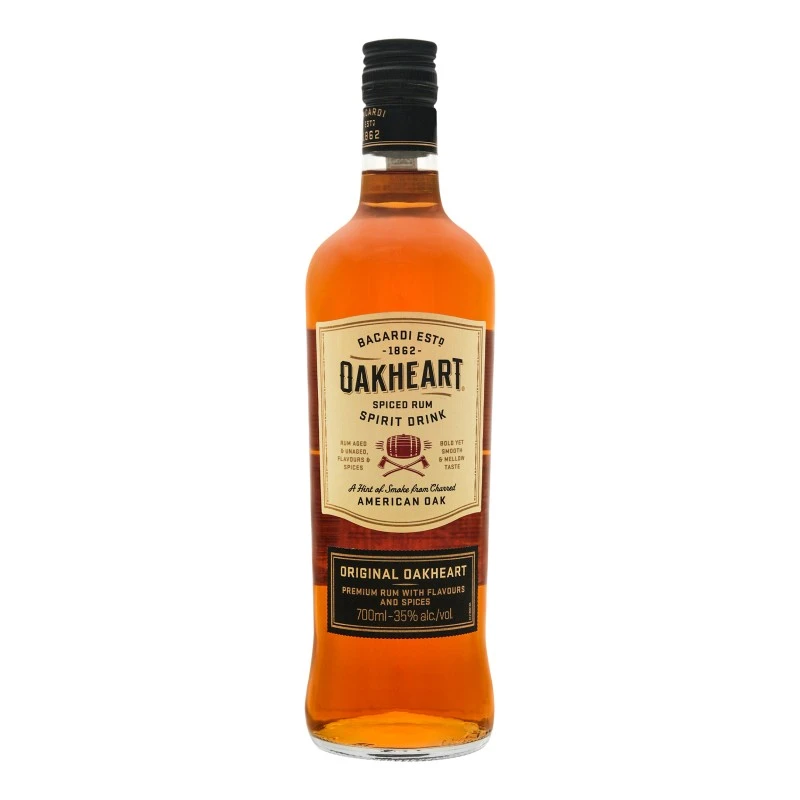 Напиток на основе рома Oakheart Original Bacardi, 0.7 л