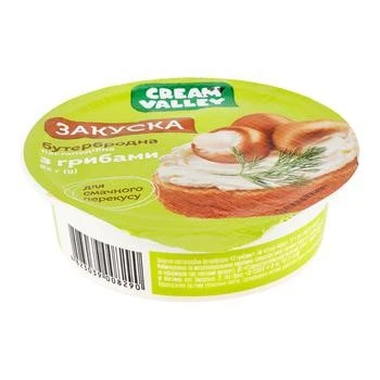 Закуска бутербродная с грибами Cream Valley, 85 г