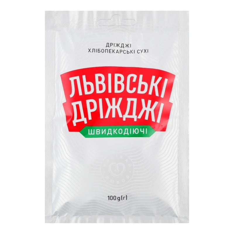 Дрожжи сухие быстродействующие Львовские дрожжи, 100 г