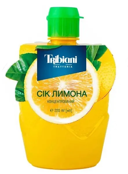 Сок лимона концентрированный Tribiani, 220 мл