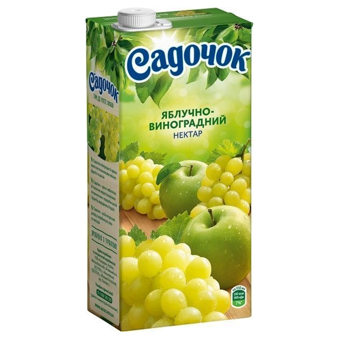 Нектар Виноград-Яблоко Садочок, 0.95 л