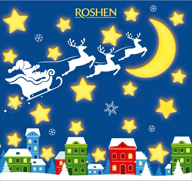 Новогодний подарок 7 Рождественское небо Roshen, 509 г