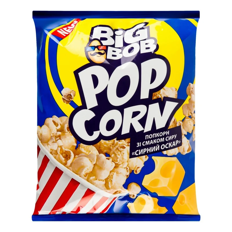 Попкорн со вкусом сыра Сырный оскар Биг Боб, 80 г