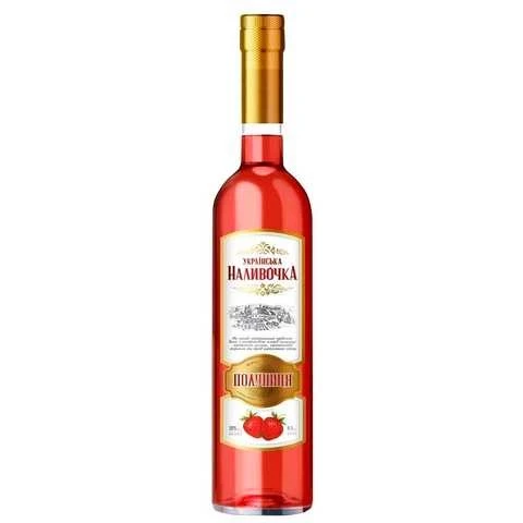 Вермут специальный красный ликерный Клубника Украинская наливочка, 0.5 л