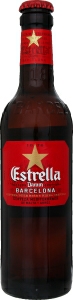 Пиво светлое Барселона Эстрелла, 0.33 л