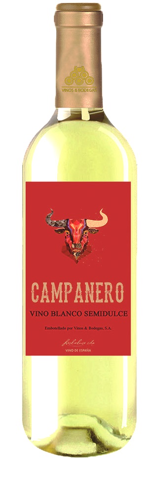 Вино белое полусладкое Campanero, 0.75 л