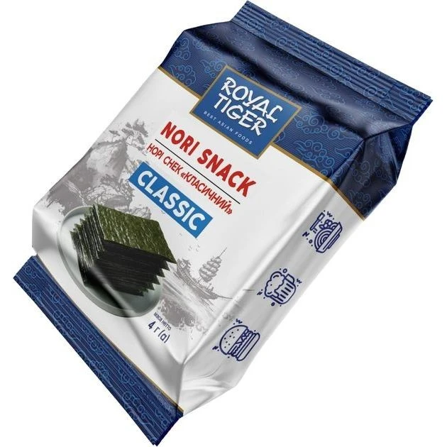 Nori снек традиционный Royal Tiger, 4 г