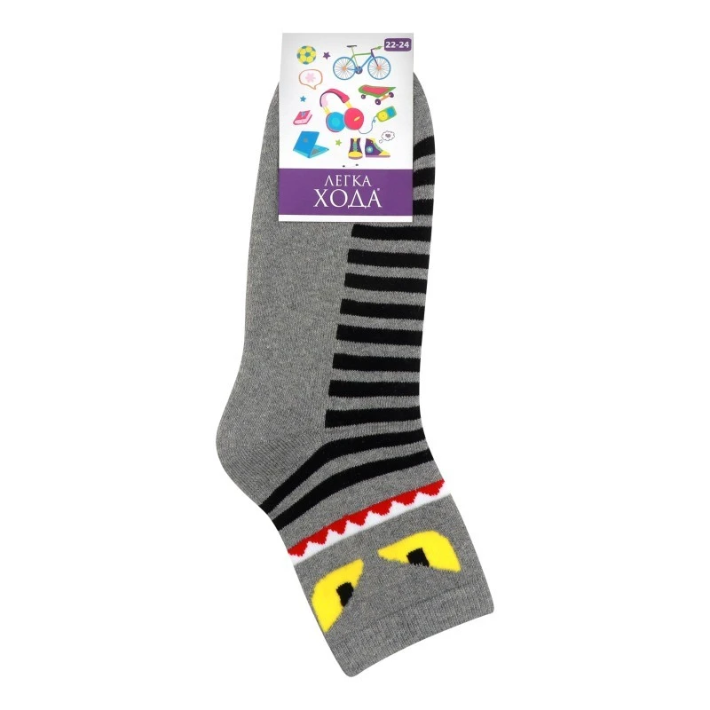Носки детские серый меланж р. 16-18 Легка Хода