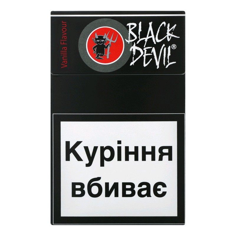 Сигареты черный дьявол ванильный аромат,  20шт/уп