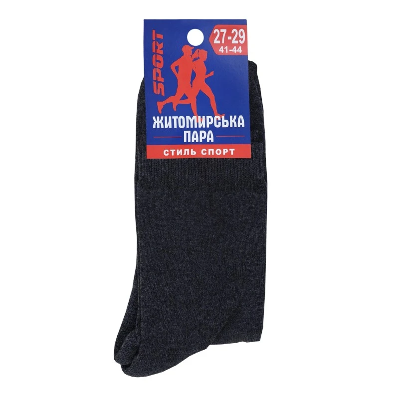 Носки мужские чёрные/серые р. 42-43 Житомирская Пара