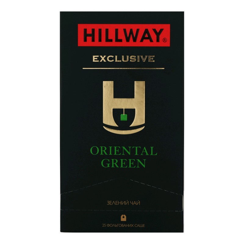 Чай зеленый пакетированный Hillway  эксклюзив,  ориентал, 2 г*25 пак.
