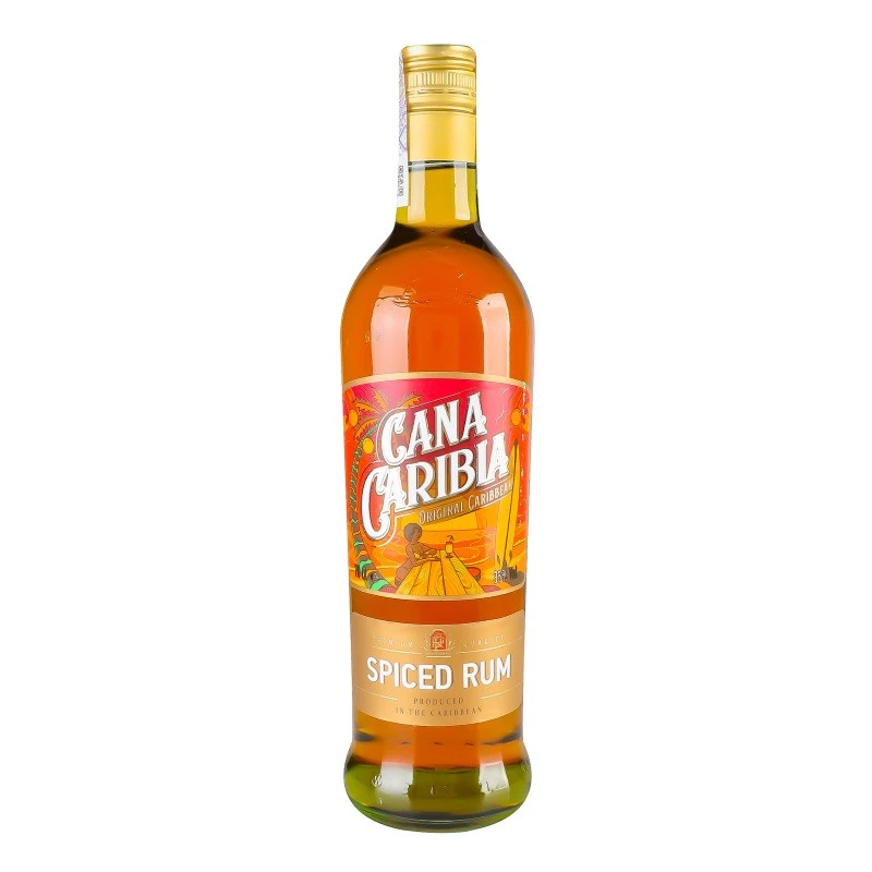 Напиток на основе рома Spiced Gold Cana Caribia, 0.7 л