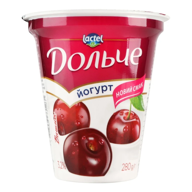Йогурт 3.2% Вишня Дольче, 280 г