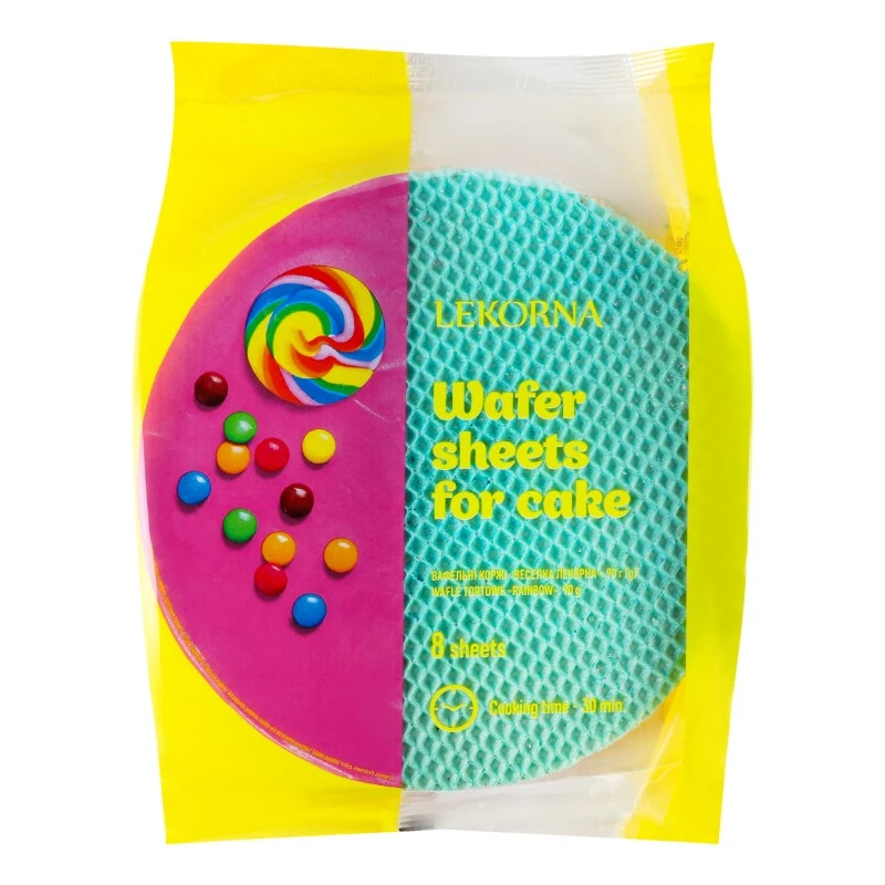 Коржи вафельные для торта Веселка Lekorna, 90 г