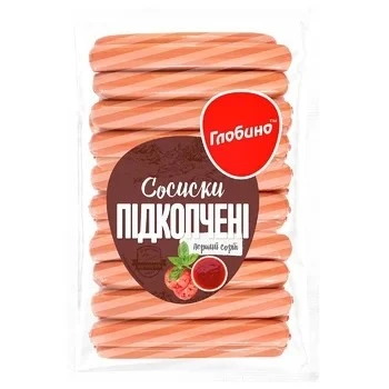 Сосиски вареные Подкопченые 1/с Глобино, 325 г