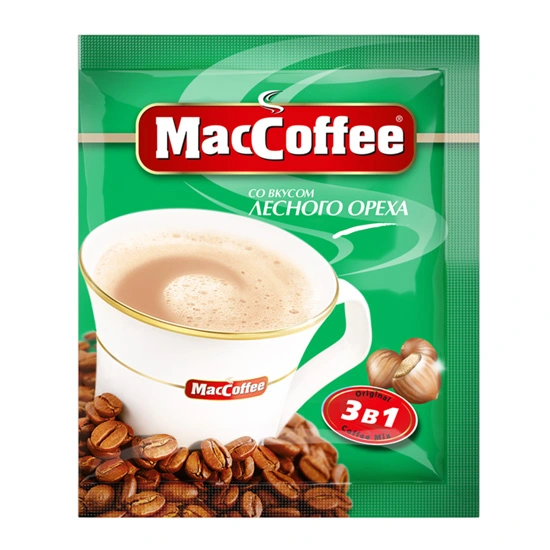 Напиток кофейный растворимый 3в1 Лесной орех MacCoffee, 18 г