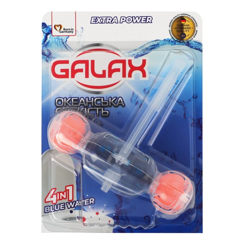 Блок для очистки унитаза Океанская свежесть 55г Galax, 1 шт/уп.