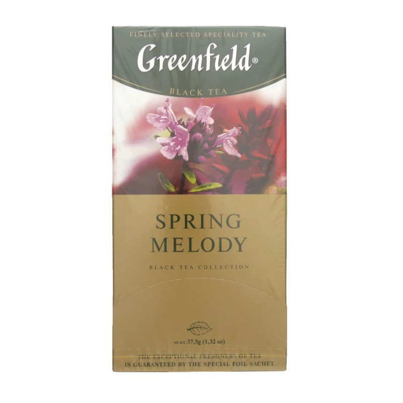 Чай пакетированный черный Spring Melody Greenfield, 25 шт/уп.
