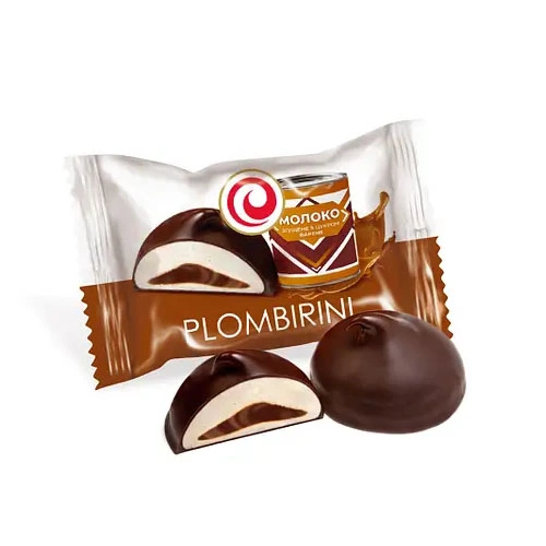 Конфеты шоколадные со сгущенным молоком Пломбир Saleks