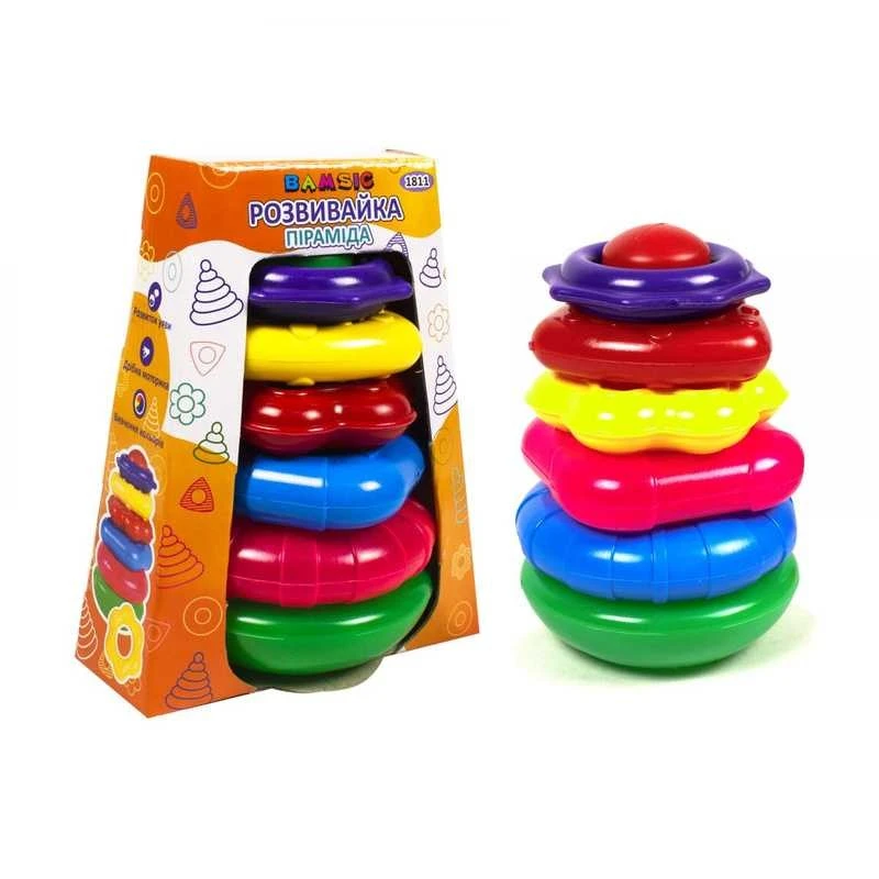 Детская игрушка Пирамида Развивайка арт.1811 коробка Bamsic, шт