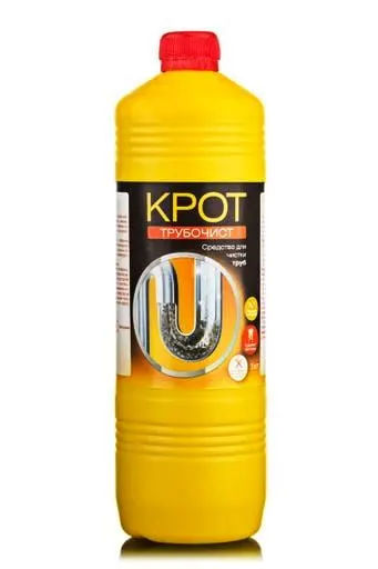 Средство для чистки труб жидкое Крот, 950 г
