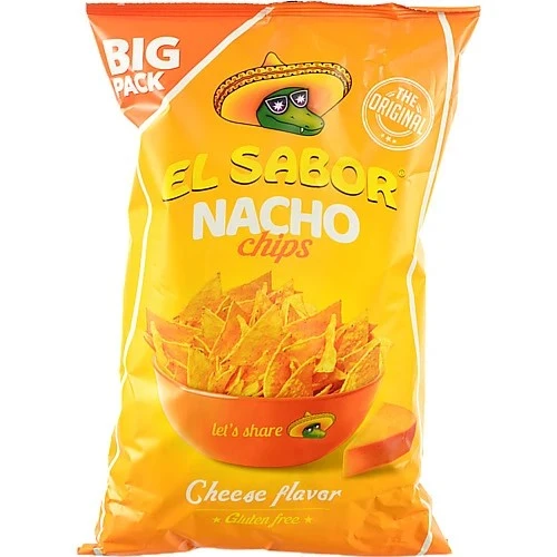 Чипсы со вкусом сыра El Sabor Nacho, 180 г