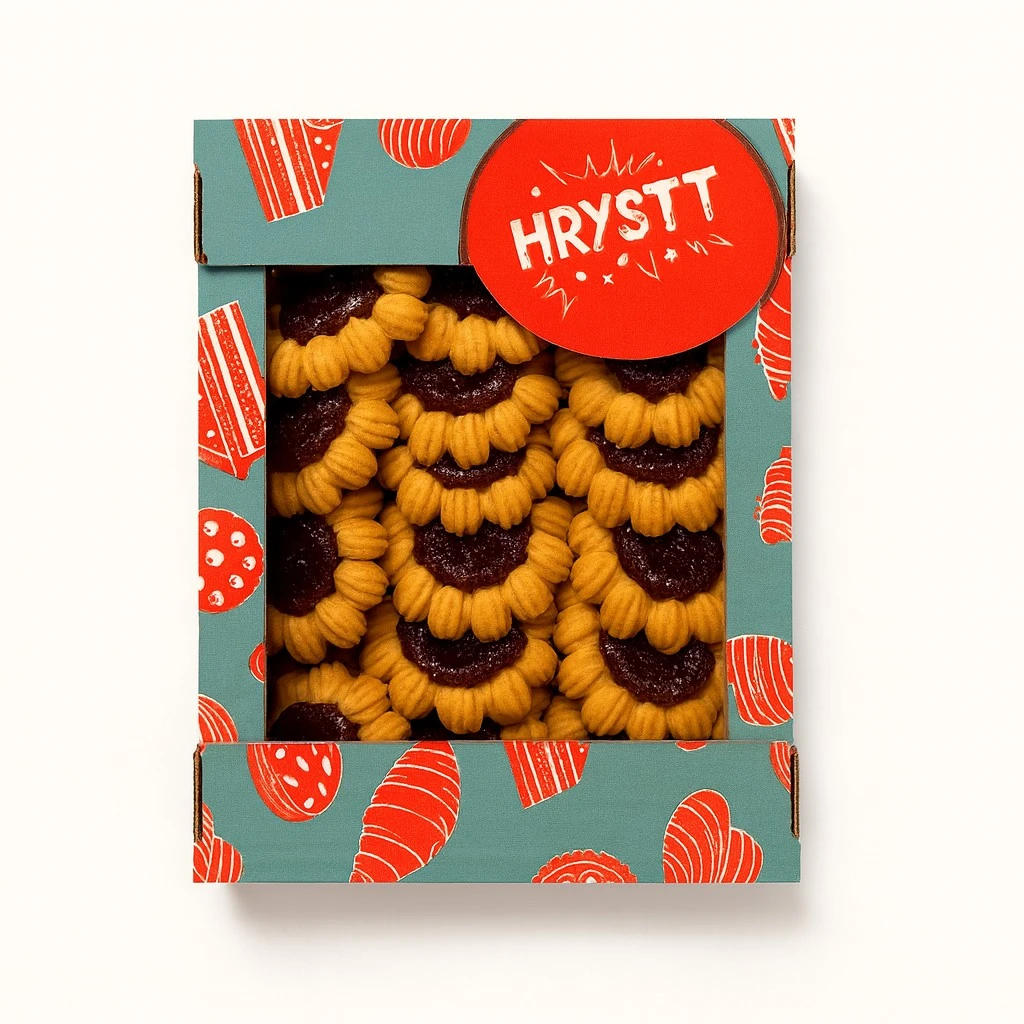 Печенье сдобное Флорина с малиной Hrystt, 350 г