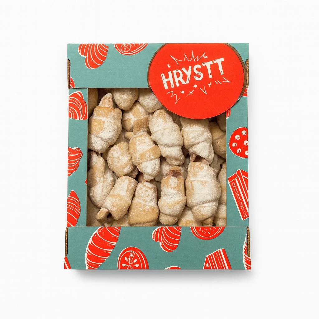 Печенье сдобное Рогалик Hrystt, 300 г