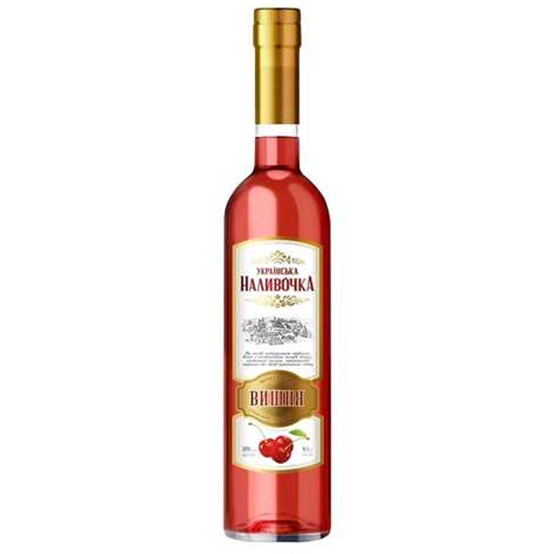 Вермут специальный красный ликерный Вишня Украинская наливочка, 0.5 л
