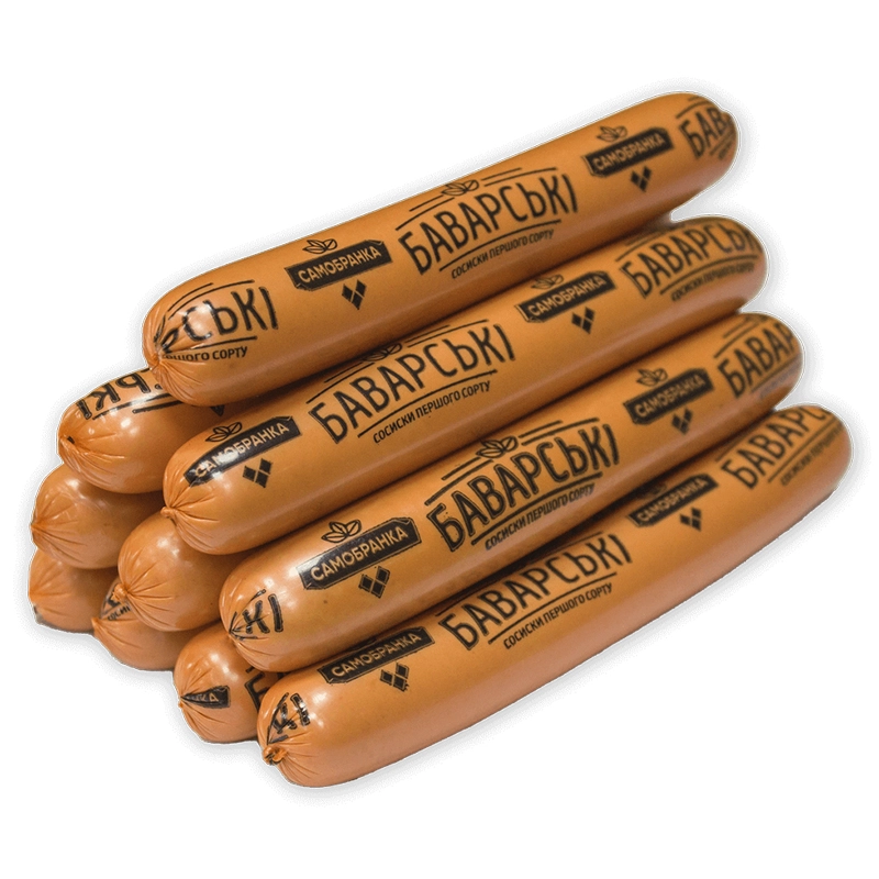 Сосиски вареные Баварские 1/с Самобранка
