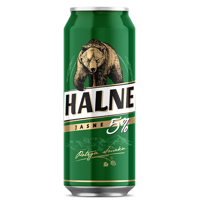 Пиво светлое крепкое Mocne ж/б Halne, 0.5 л