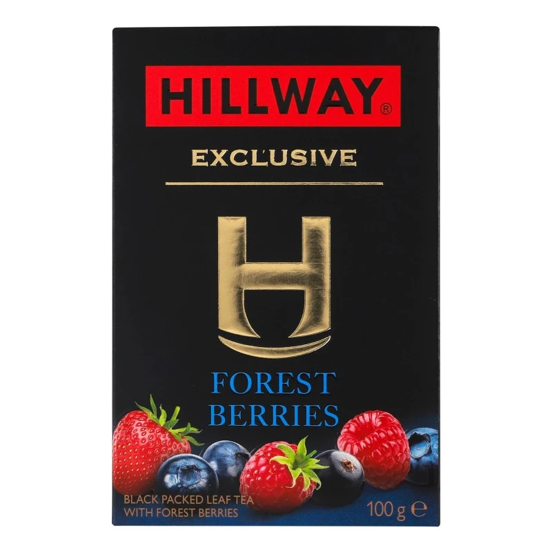 Чай листовой черный Forest berries Exclusive Hillway, 100 г
