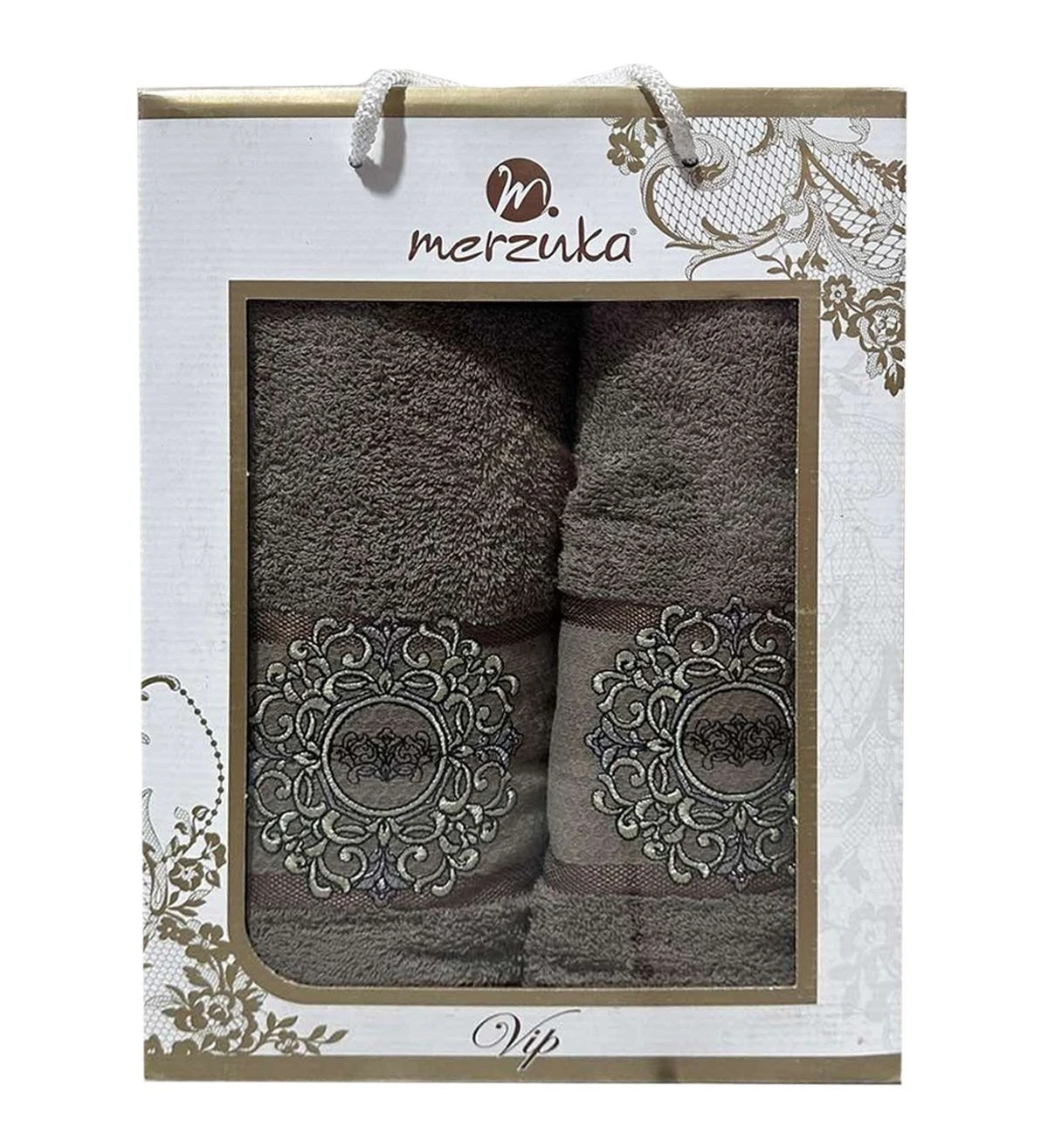 Набор махровых полотенец 50*90см и 140*70см Merzuka, 2шт