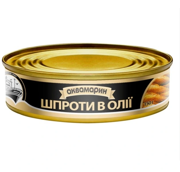 Консервированные шпроты в масле Аквамарин, 150 г