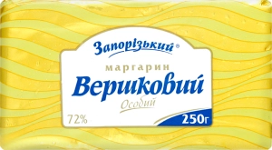 Маргарин 72% Сливочный Особый Запорізький, 250 гP
