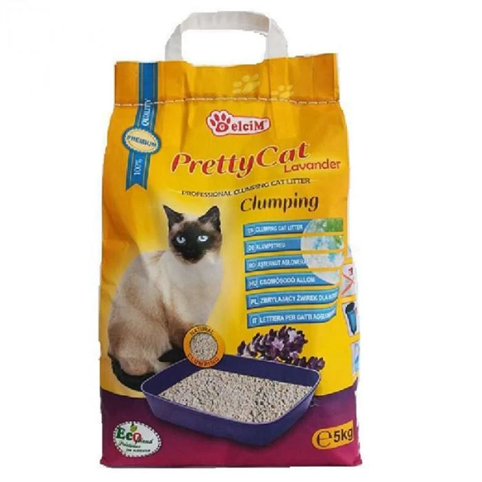 Гигиенический наполнитель бентонитовый с ароматом лаванды PrettyCat, 5 кг