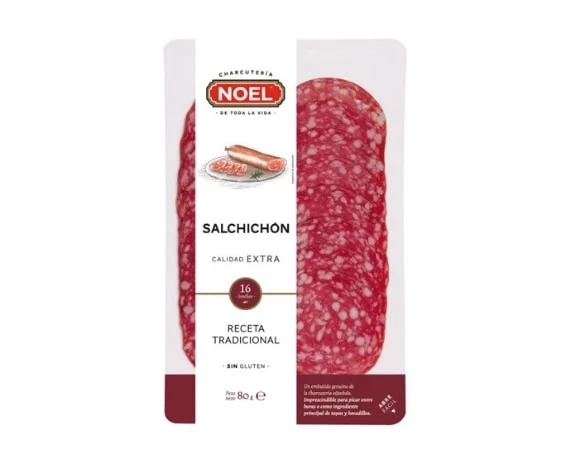 Колбаса Сальчичон экстра нарезка Noel в/у 80г