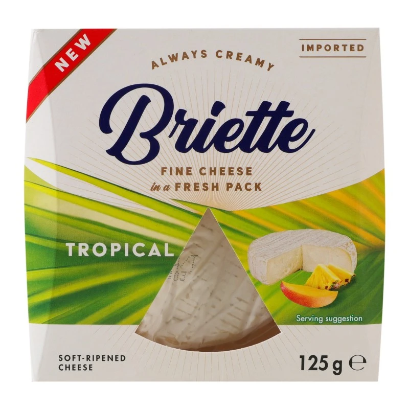 Cыр бриетте Тропикал 60% Kaserai, 125г