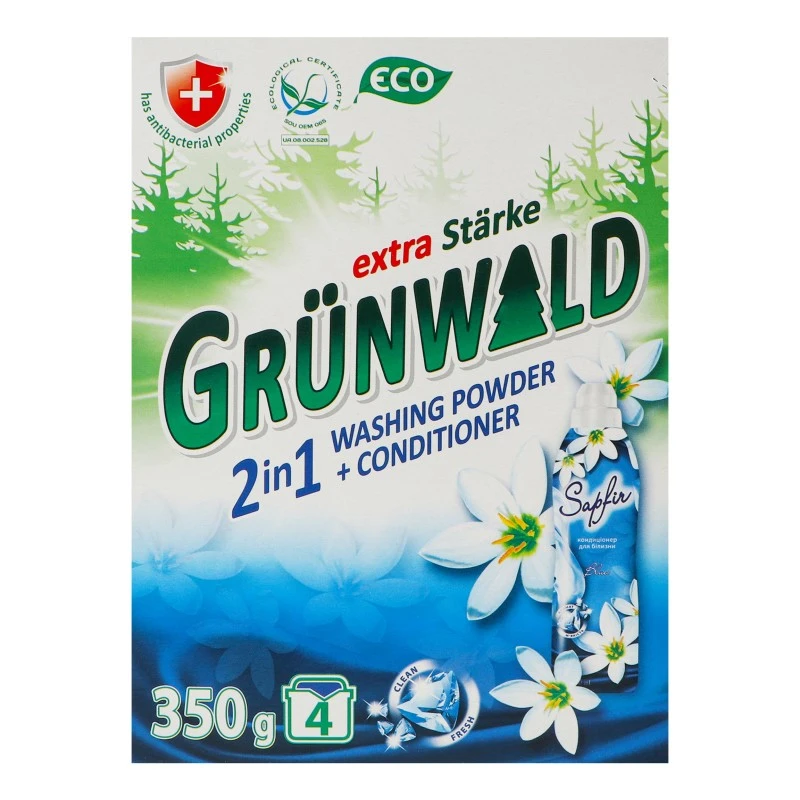 Стиральный порошок бесфосфатный универсальный Satin Grunwald, 300 г
