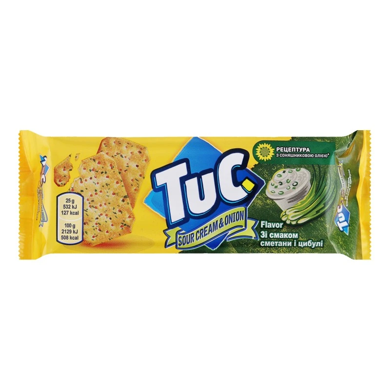 Крекер соленый Sour cream&amp;Onion Tuc, 100 г