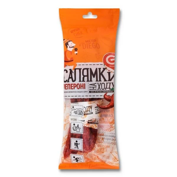 Колбаски Салямки сырокопченые в/с Глобино, 85 г