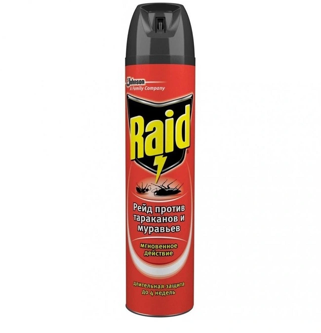 Аэрозоль Рэйд Макс от тараканов и муравьев, 300 мл