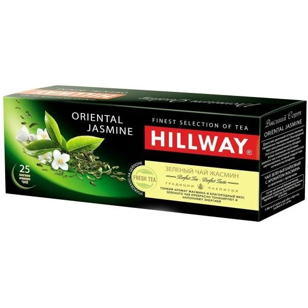 Чай пакетированный зеленый Oriental Jasmine Hillway, 25 шт/уп.