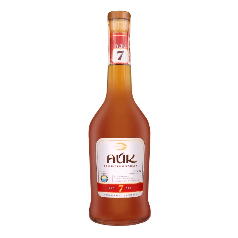 Коньяк 7 лет армянский Айк, 0.5 л