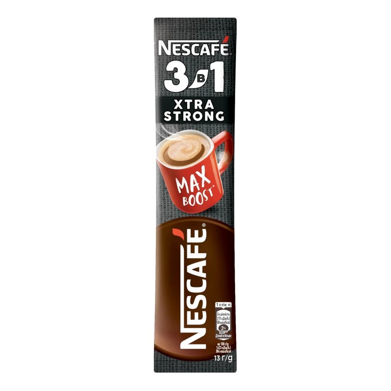 Напиток кофейный растворимый 3в1 Extra Strong Nescafe, 12 г